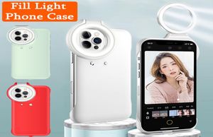 Étui de téléphone mobile portable à selfie Light pour iPhone 12pro MAX Flash LED RING REPLOR COUVERTURE DE BACK pour iPhone 1212 Pro New Case9947677