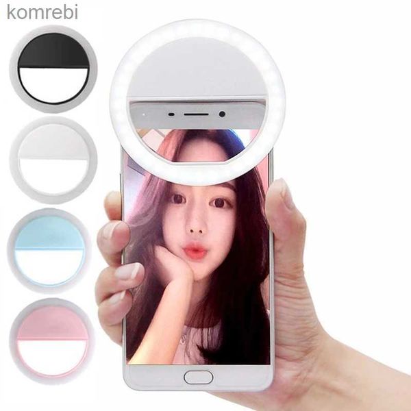 Selfie Lights Beauté Selfie LED Lumière Caméra Téléphone Photographie Selfie Lumière pour iPhone Samsung Smartphone non inclus la batterie L240116