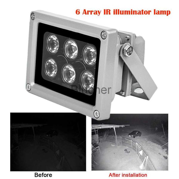 Selfie Lights CCTV LED iluminador infrarrojo 6pcs matriz LED al aire libre impermeable visión nocturna CCTV luz de relleno para cámara CCTV cámara IP x0724