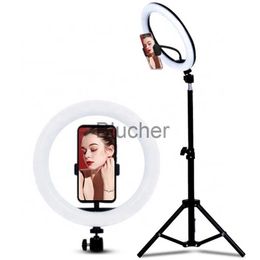 Selfie Lights Dimbaar LED-ringvullicht voor selfie Mobiele camera LED-ringlicht met statief voor make-up video live streaming Aro De Luz Para Hacer Tik Tok x0724