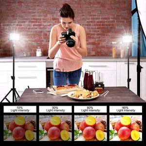 Selfie Lights LED regulable Panel de iluminación Estudio fotográfico Fotografía en vivo Luz de relleno 5600K Video Fotografía Luz para disparar transmisiones en vivo x0724