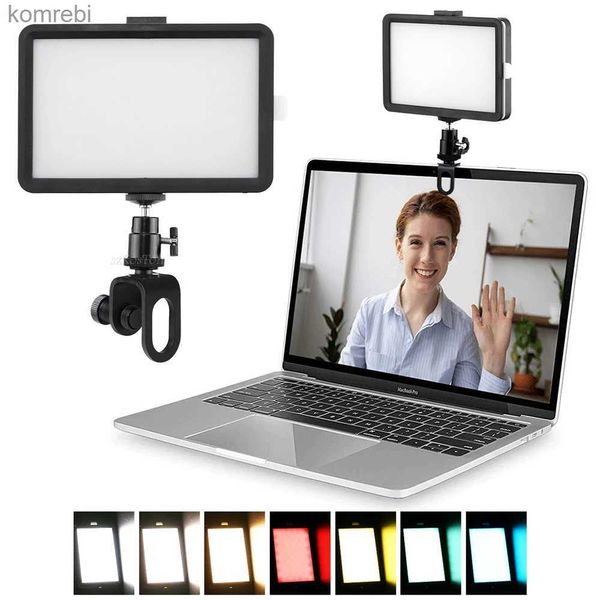 Selfie Lights LED Photographie Vidéo Panneau Lumineux Lampe Kit D'éclairage De Photographie Portable Avec Clip Filtres RVB Pour Youbube Shoot Live StreamingL240116