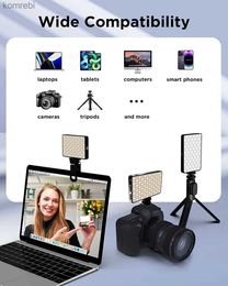 Selfie Lights LED Selfie Light 120 LED 3000Mah Clip de lumière de téléphone rechargeable 3 Modes d'éclairage anneau lumineux pour téléphone iPad caméra ordinateur portable SelfieL240117