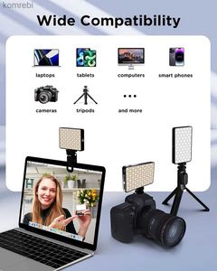 Selfie Lights LED Selfie Light 120 LED 3000mAh oplaadbare telefoonlamp Clip 3 lichtmodi Ringlicht voor telefoon iPad Camera Laptop SelfieL240117