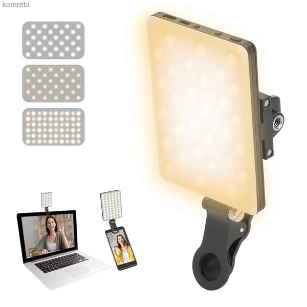 Selfie Lights Led Kit d'éclairage de photographie lumière de remplissage pour lumières de studio Selfie Clip lumière de remplissage LED lumière de remplissage vidéo ordinateur vidéo conférence L240116