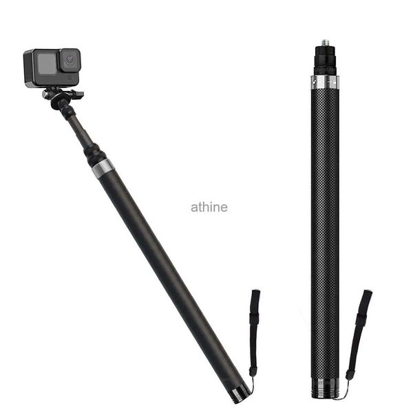 Selfie Monopods 291 cm Insta360 X3 Palo de selfie invisible de fibra de carbono para ONE X2 RS 1 pulgada Cámara edición 360 para Max Hero 11 10 9 8 7 6 YQ240110