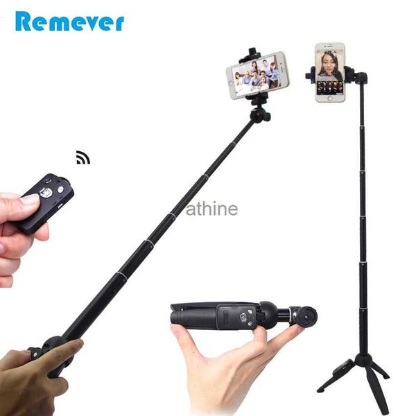 Selfie monopodes 3 en 1 Mini Selfie bâton avec trépied rotule pour caméras Bluetooth monopode à distance pour téléphones YQ240110