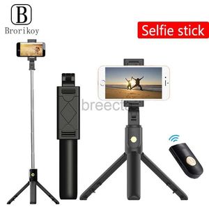 Selfie Monopods 3 en 1 Selfie Stick Téléphone Trépied Extensible Monopode avec Télécommande Bluetooth pour iPhone 12 Samsung Smartphone Selfie Stick 24329