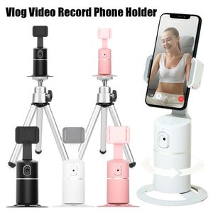 Selfie Monopods 360 Rotation Auto Face Tracking Camera Phone Holder Trépied AI Smart Shooting Stick pour Po Vlog Live Video Recorder 221017