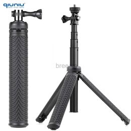 Selfie Monopods 3in1 monopode extensible Selfie bâton poignée trépied pour Hero 12 11 10 9 8 7 6 5 4 AKASO DJI accessoires de caméra d'action 24329