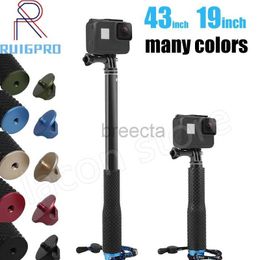 Selfie Monopods 43 inch Aluminium duikmonopod voor Hero 6 5 7 8 9 10 Zwart Statiefsessie Sjcam Sj7 Actiecamera Selfie Stick voor Go Pro 24329