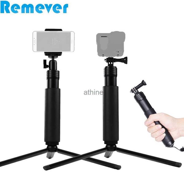 Selfie monopodes en aluminium Selfie bâton supports avec rotule Mini trépied pour téléphones monopode pour caméras SJcam YQ240110