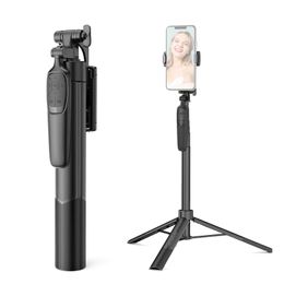 Selfie Monopods Trépied Android A65 Selfie Stick avec une hauteur maximale de 160 cm équipée d'un trépied de téléphone à déclencheur à distance utilisé pour Vlog Selfie en direct en streaming