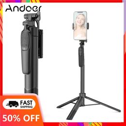 Selfie Monopods Android A65 Selfie Stick avec un trépied extensible hauteur maximale de 160 cm équipée d'un trépied de téléphone d'obturation à distance WX