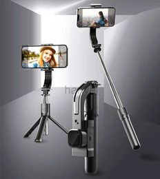 Selfie Monopods Anti Shake Handheld Gimbal Smartphone Stabilisator Reizen Selfie Stick Bluetooth Mobiele Telefoon Houder Video Statief Voor Mobiele Telefoon 24329