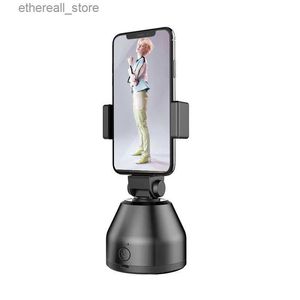 Selfie Monopods Suivi automatique Support de prise de vue intelligent Rotation à 360 ° Auto Face Selfie Stick Convient pour téléphone tablette diffusion en direct Q231110