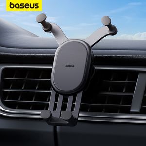 Selfie Monopods Baseus Support pour téléphone de voiture Gravity Auto Restorable in Air Vent Silicone Stand For 14 Mobile Support 230804