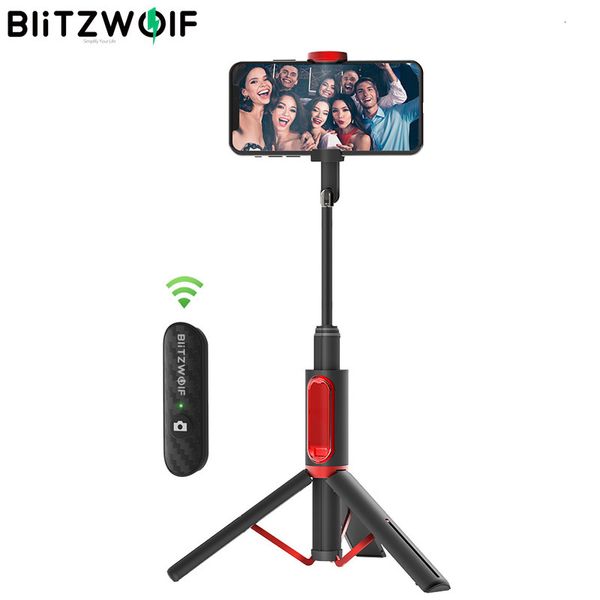 Selfie Monopods Blitzwolf BW BS10 Trépieds de bâton pour stabilisateur Bluetooth Stabilizer Stand Stand Tripod 230403