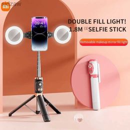 Selfie monopods bluetooth selfie stick afneembaar vullicht foto god outdoor draagbare handheld shooting scene mobiele telefoon statief wx