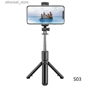 Selfie Monopods Mobiele Telefoon Houder Selfie Stick Statief Voor iPhone Samsung Voor Live Streaming Mobiele telefoon Ondersteuning Afstandsbediening Q231109
