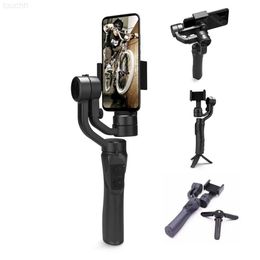 Selfie Monopods Livraison directe Selfie monopodes axe portable suivi du visage intelligent F6 f8 stabilisateur Selfie bâton anti-secousse support de balance vidéo L230912