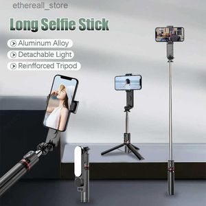 Selfie Monopods FGCLSY 2022 nouveau bâton de selfie sans fil Bluetooth Rotation à 360 degrés avec lumière de remplissage détachable télécommande Photo trépied en direct Q231110