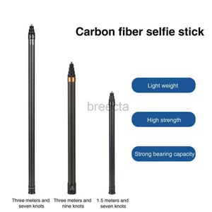 Selfie Monopods Pour Insta360 Invisible Selfie Stick 300CM fibre de carbone étendu Selfie Stick pour Insta360 X3 12 11 10 Action Selfie Stick 24329