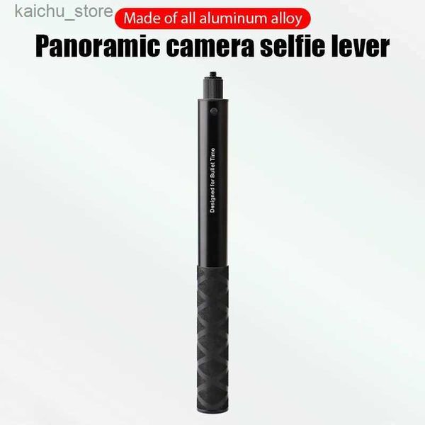 Selfie monopodes Insta360 x3 Bullet Temps Selfie Stick Rotation Gandage Trépied Panoramic Action Camera Invisible Stick Mobile Phone Stabilizer Univ Y240504 U8A7