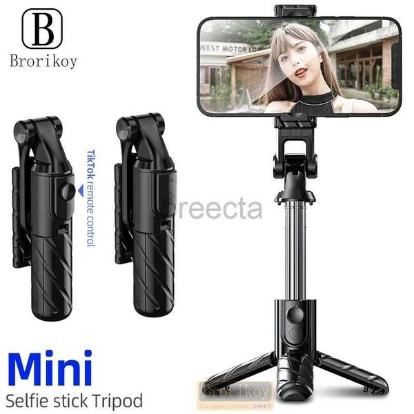 Selfie Monopods K03 para 3 en 1 Mini Bluetooth Selfie Stick Trípode plegable para teléfono móvil Monopod con obturador remoto Selfie Sticks Soporte para teléfono 24329