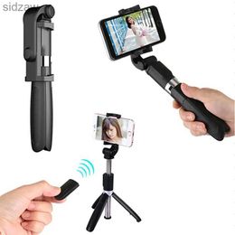 Selfie Monopods L01S Bluetooth Selfie Stick avec trépied en alliage en plastique Stick Selfie utilisé pour iPhone Smartphone Selfie Stick WX
