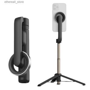 Selfie Monopods Mobiele telefoon Selfie Stick Magnetische zuigkracht Live-uitzending Beugel Bluetooth Camera Selfie Stick Statief Stang Verticale opnamen Q231110