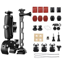 Selfie Monopods Multifunctionele sportcamera-accessoireset met stuurmontage, staart en helm voor Insta360 One X X2 X3 RS R 231130