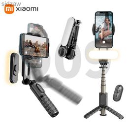 Selfie monopods nieuwe 360 roterende selfie stick smartphone statief draagbaar en opvouwbare mini -stick met verlichte selfie stick wx