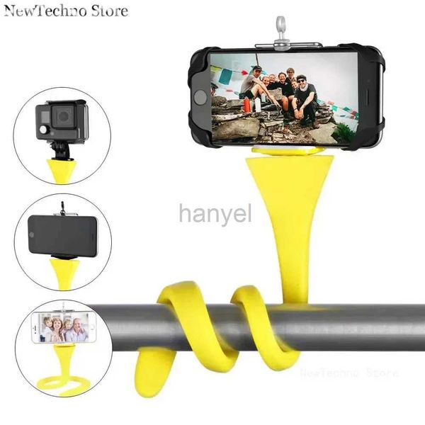 Selfie monopodes nouveau Flexible Selfie bâton monopode support de trépied pour IPhone caméra téléphone voiture vélo universel 24329