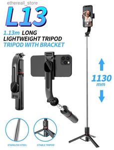 Selfie Monopods Nieuwe L13 Handheld Selfie Stick Beugel Fotografie Statief Geïntegreerde DualLight Live Bluetooth 360 graden rotatie voor Android IOS Q231110