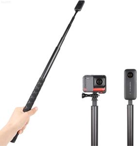 Monopodes à selfie La perche à selfie invisible de 200 cm (78 pouces) de PellKing convient aux ONE ONE RS et aux appareils photo avec une perche à pied unique étendue de 1/4 de pouce L230912