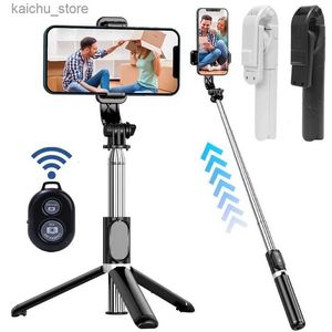 Selfie monopods draagbare selfie stick desktop telefoonhouder statief draadloos afstandsbediening selfie stick geschikt voor iPhone Android Universal Y240418