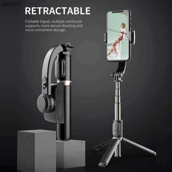 Selfie Monopods Q08 Handheld Universal Joint Smartphone Smartphone Bluetooth Stabilisateur avec Tripod Selfie Bar pliant joint universel adapté à l'iPhone WX