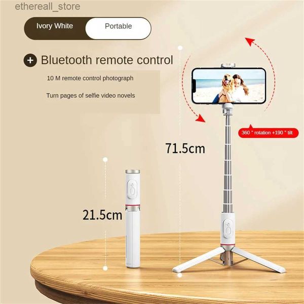 Selfie Monopods Roreta 2023 NOUVEAU Selfie Stick Pliable Trépied sans fil avec obturateur Monopod Live Photographie pour iphone Q231110