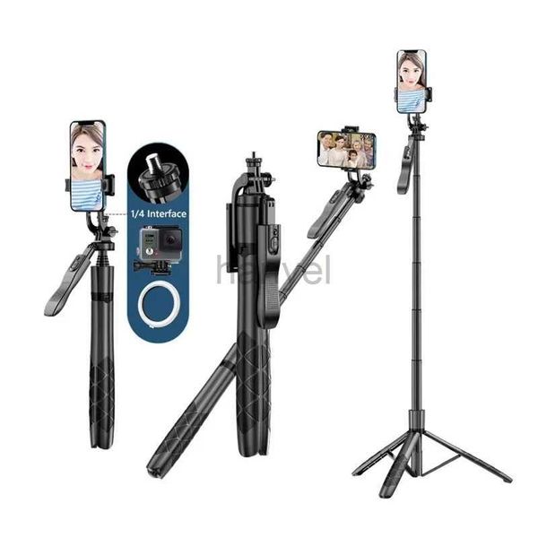 Selfie Monopods Roreta-L16 sans fil Selfie bâton trépied support pliable monopode pour caméras d'action Smartphones équilibre stable prise de vue en direct 24329