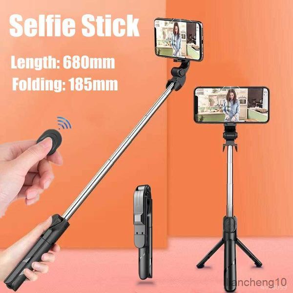 Selfie Monopods Roreta NUEVO Inalámbrico Bluetooth Selfie Stick Trípode Monopods plegables para teléfonos inteligentes Selfie Stand Transmisión en vivo Venta al por mayor R230713