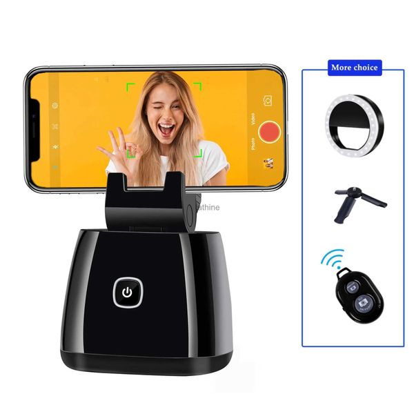 Selfie Monopods Selfie Stick 360 Rotation visage suivi trépied automatique objet suivi support téléphone caméra montage cardan pour Photo Vlog Live YQ240110