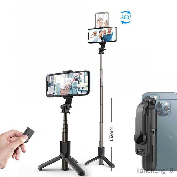 Selfie Monopods Selfie Stick Mini trépied pliable portable pour monopode Selfie Stick compatible Bluetooth avec télécommande sans fil R230713