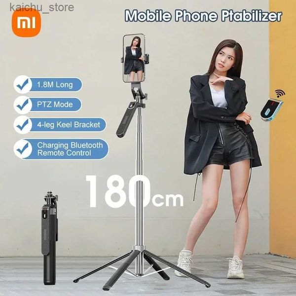 Selfie monopodes selfie stick1.8m stabilisateur de caméra anti-skaking pan.