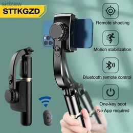 Selfie monopodes STTKGZD Handheld Universal Joint Stabiliting Esabilizador Selfie Stick remplissage léger Smartphone Action Kamerar Bluetooth Tripod Gymba WX