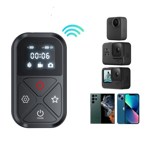 Selfie Monopods TELESIN 80M Télécommande Bluetooth Pour GoPro Hero 11 10 9 8 Max Avec Dragonne Smart Phone Action Caméra Accessoires 230412