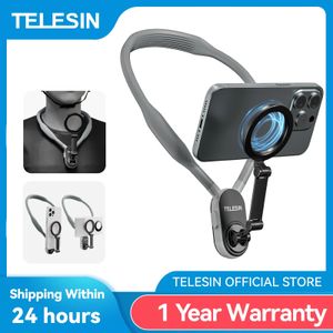 Selfie Monopods TELESIN Silicone Magnetic Neck Mount Quick Release Hold for Accessories 231206