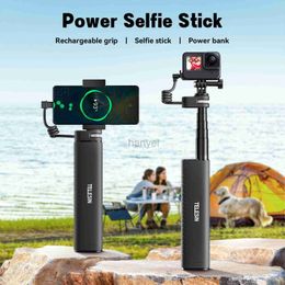 Monopodes selfie TELESIN TE-CSS-001 Selfie Stick QC/PD3.0 charge rapide Power Selfie Stick 90 CM télescopique Selfie pôle avec vis 1/4 de pouce 24329