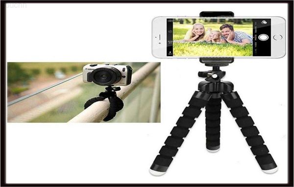 Selfie Monopods Support de support de téléphone pour trépied de poulpe flexible universel pour appareil photo de téléphone portable Selfie avec obturateur à distance Bluetooth2382231 L230913