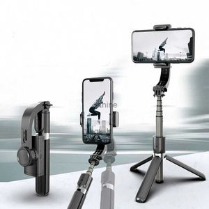 Selfie Monopods Draadloze Bluetooth Handheld Gimbal Video-opnamen Gyro Statief Selfie Stick Anti-Shake Handheld Balansstabilisator YQ240110